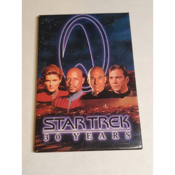 Star Trek 30 Years Captain Fridge Magnet 1997 - Picture 1 of 3